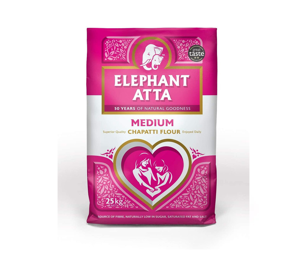 Elephant – Medium Chapatti Flour- (medium atta) – 25kg